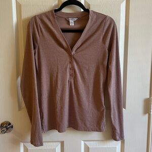 Comfy Athleta pink Ribbed Knit Top